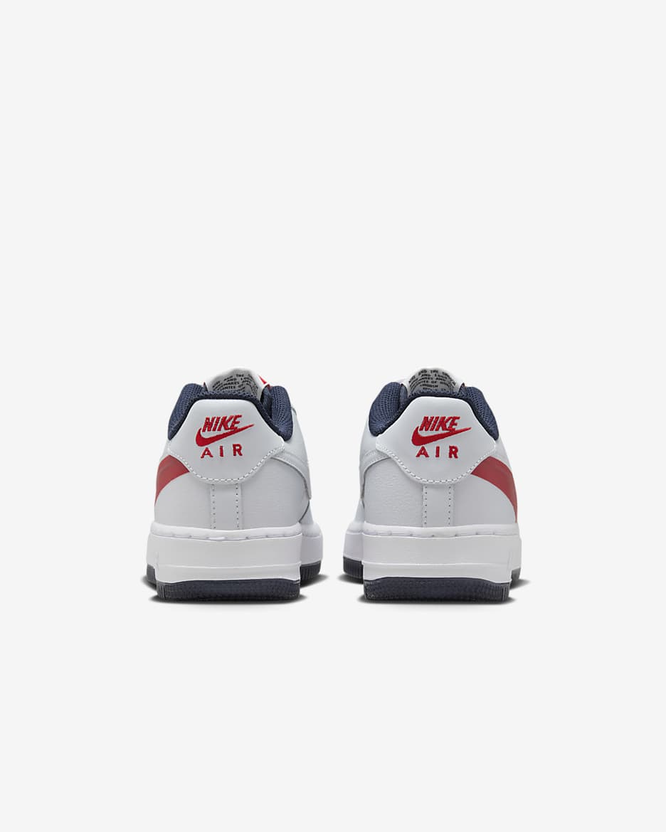 Nike infant air force 1 low trainer white / red / obsidian hotsell